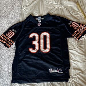 Reebok brand Kids LG- Black and Orange CHICAGO BEARS NFL Jersey. M. BROWN #30.